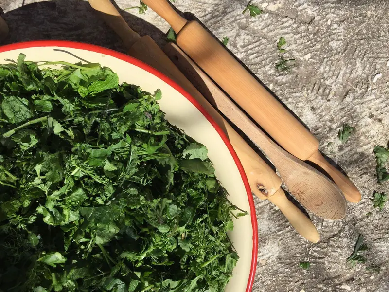 Pie with 'Yachnera' Greens: Baked to Perfection