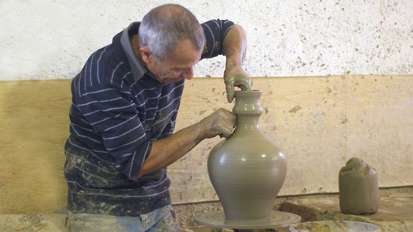 Cretan Vioma: Pottery Workshop in a Traditional Village and Museum Visit